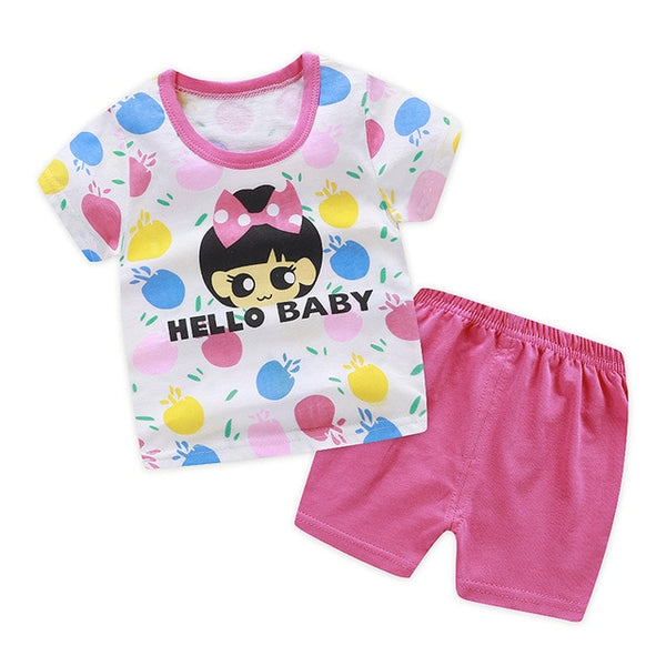 Unisex Baby Tshirt +Shorts