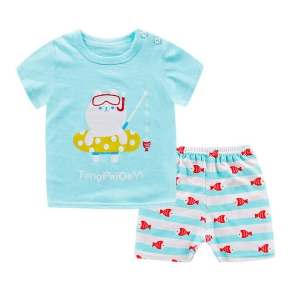 Unisex Baby Tshirt + Shorts