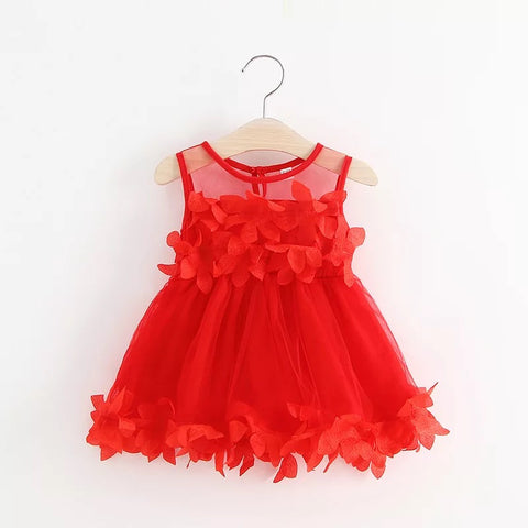 Petal Embroidery Baby Girls Dress 0-2 Years