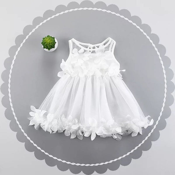 Petal Embroidery Baby Girls Dress 0-2 Years