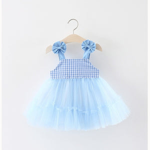 Striped Embroidery Baby Girls Dress 0-2 Years