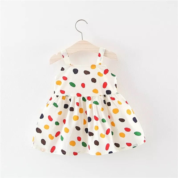 Dot Sleeveless Baby Girls Dress 0-2 Years