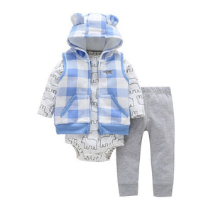 3pcs Baby Boys Clothing Set 6-24M
