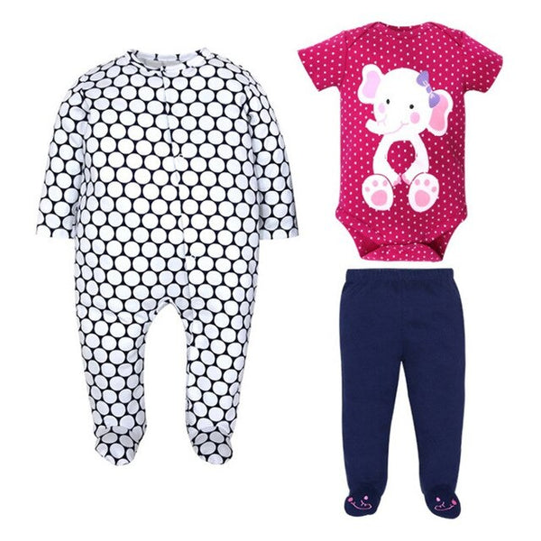 3pcs Baby Clothing Set 0-18M